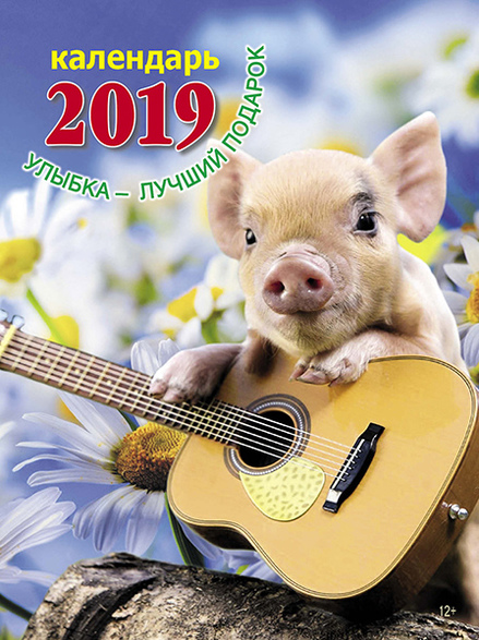 Настенный перекидной календарь «Улыбка – лучший подарок» (12+) на 2019 год